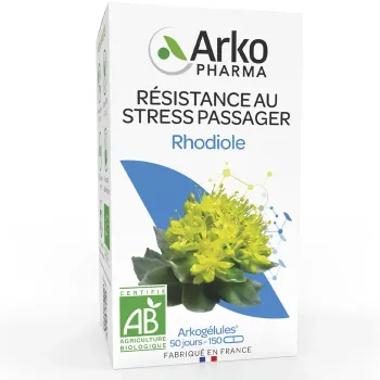 Arkog&eacute;lules Rhodiole stress passager bio Arkopharma - bo&icirc;te de 150 g&eacute;lules