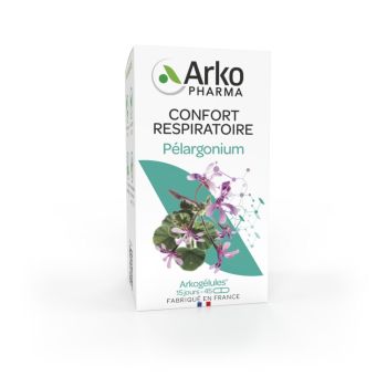 Arkog&eacute;lules P&eacute;largonium Arkopharma - bo&icirc;te de 45 g&eacute;lules