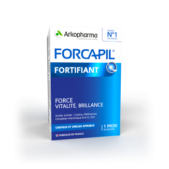 Forcapil cheveux et ongles Arkopharma - bo&icirc;te de 60 g&eacute;lules