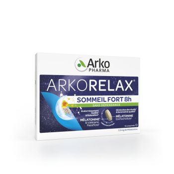 Arkorelax sommeil fort 8H Arkopharma - boite de 15 comprim&eacute;s