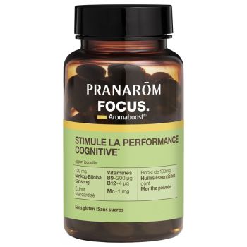 Aromaboost Focus concentration Pranar&ocirc;m - pot de 60 capsules