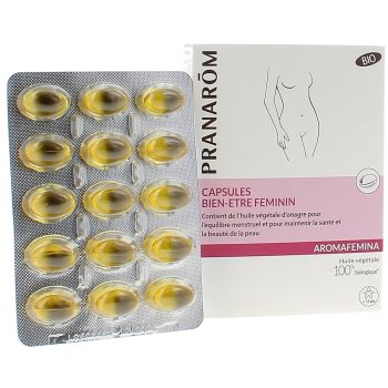 Aromafemina capsules bien-&ecirc;tre f&eacute;minin Pranar&ocirc;m - 1 bo&icirc;te de 30 capsules