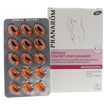 Aromafemina capsules voies urinaires Pranar&ocirc;m - 1 bo&icirc;te de 30 capsules