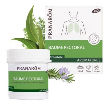 Aromaforce Baume Pectoral BIO Pranar&ocirc;m - pot de 80 ml