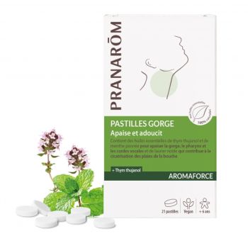 Aromaforce Pastilles Apaisantes Pranar&ocirc;m - bo&icirc;te de 21 pastilles