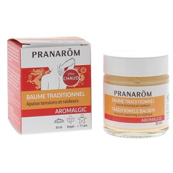 Aromalgic Baume traditionnel tensions et raideurs Pranar&ocirc;m - pot de 30 ml