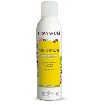 Spray anti-moustique r&eacute;pulsif atmosph&egrave;re et tissus Bio Pranarom - spray de 150 ml