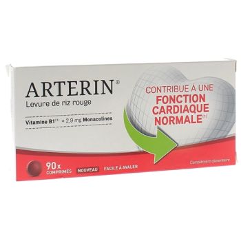 Arterin Levure de riz rouge - bo&icirc;te de 90 comprim&eacute;s