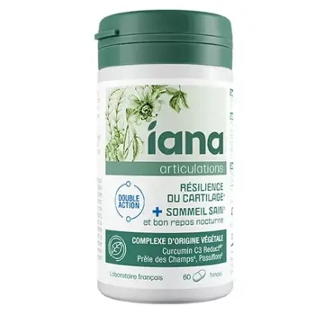 Articulations r&eacute;silience du cartilage et sommeil sain Iana - pot de 60 g&eacute;lules