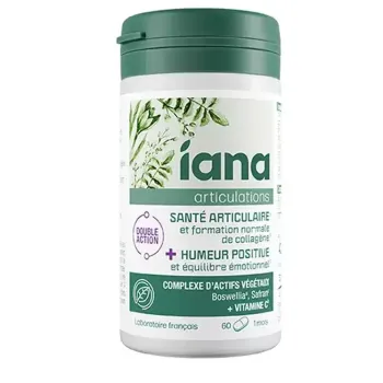 Articulations sant&eacute; articulaire et humeur positive Iana - pot de 60 comprim&eacute;s