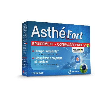 Asth&eacute;Fort &eacute;puisement convalescence 3C Pharma - boite de 30 comprim&eacute;s