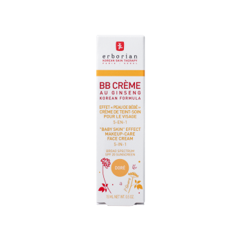 BB cr&egrave;me au ginseng teinte dor&eacute; Erborian - tube de 15 ml