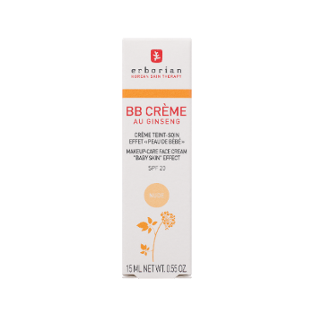 BB cr&egrave;me au ginseng teinte nude Erborian - tube de 15 ml