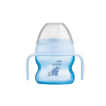 Tasse &agrave; bec souple 6mois et plus Bleu MAM - 1 tasse de 150 ml