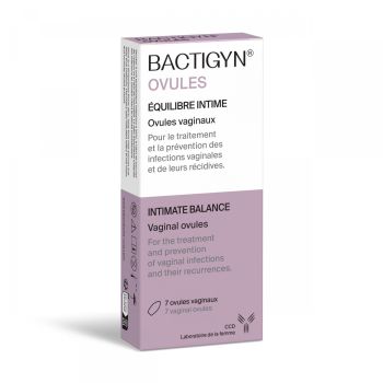 Bactigyn Equilibre intime Ccd - bo&icirc;te de 7 ovules vaginaux
