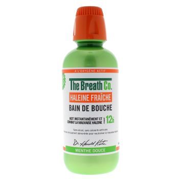 Bain de bouche haleine fra&icirc;che menthe douce The Breath Co - flacon de 500ml