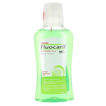 Bain de bouche menthe bi-fluor&eacute; Fluocaril - flacon de 300 ml