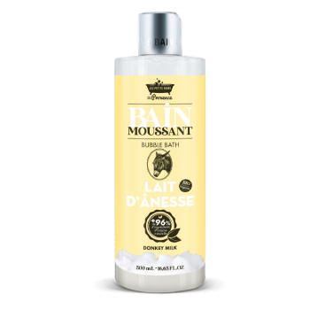 Bain moussant au lait d'&acirc;nesse Les petits bains de Provence - flacon de 500ml