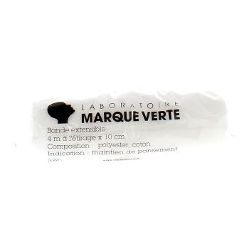 Bande Extensible 4m x 10cm Laboratoire Marque Verte - 1 unit&eacute;