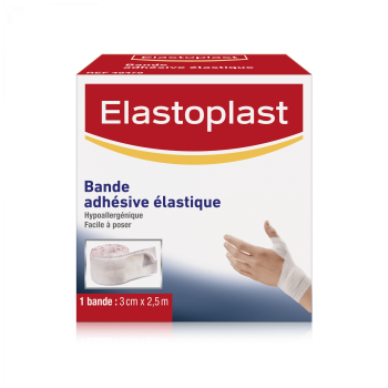 Bande adh&eacute;sive &eacute;lastique sport Elastoplast - bande de 3 cm x 2,5 cm