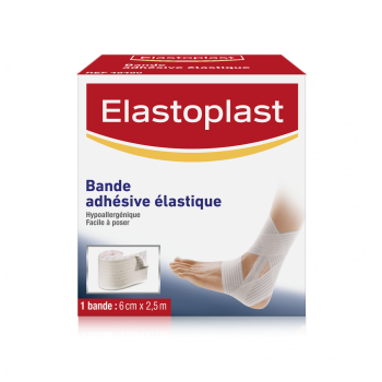 Bande adh&eacute;sive &eacute;lastique sport Elastoplast - bande de 6 cm x 2,5 cm