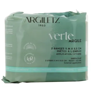 Bande argile verte pr&ecirc;te &agrave; l'emploi Argiletz - 2 bandes de 5m x 8,5cm