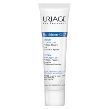Bari&eacute;derm cica-cr&egrave;me r&eacute;paratrice au Cu-Zn Uriage - tube de 40 ml