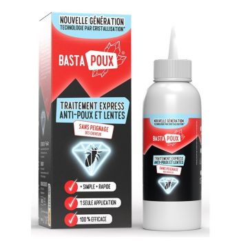 Bastapoux traitement express anti-poux et lentes PediAct - flacon de 100ml