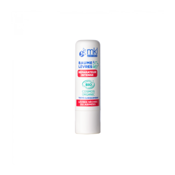 Baume &agrave; l&egrave;vres r&eacute;parateur intense bio MKL Green Nature - stick de 4g