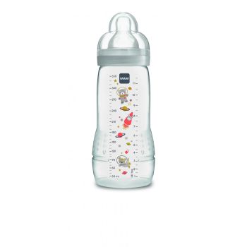Biberon blanc Easy active 2 &egrave;me &acirc;ge 6 mois + Mam - biberon de 330 ml