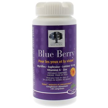 Blue Berry Pour les yeux et la vision New Nordic - bo&icirc;te de 240 comprim&eacute;s