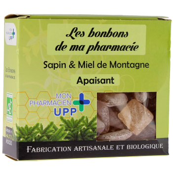 Bonbons Sapin & Miel de montagne apaisants Les bonbons de ma pharmacie - boite de 130g