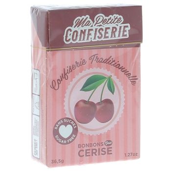 Bonbons &agrave; la cerise sans sucre Ma petite confiserie - boite de 36,5g