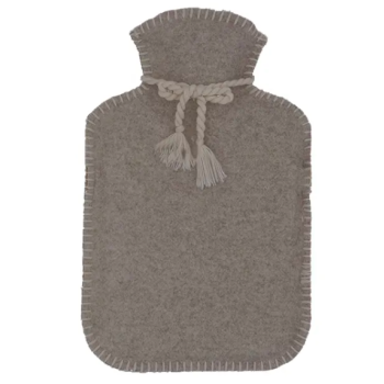 Bouillotte &agrave; eau avec housse flanelle Calindoo - bouillotte de 2L