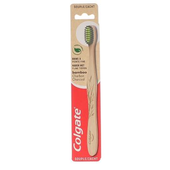 Brosse &agrave; dents souple bambou Colgate - une brosse &agrave; dents