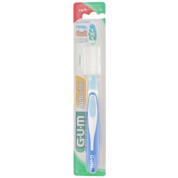 Brosse &agrave; dents 581 couleur bleu Gum Activital - 1 brosse &agrave; dents
