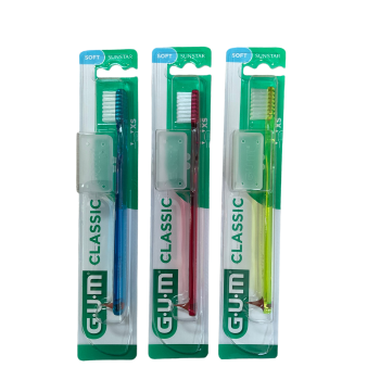 Brosse &agrave; dents Classic 407 souple GUM - une brosse &agrave; dents