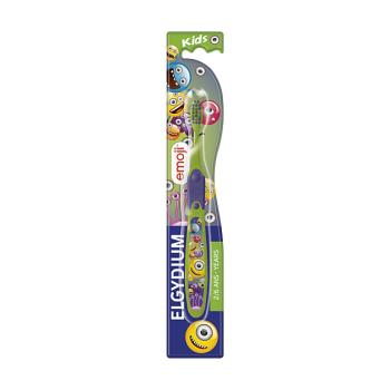 Brosse &agrave; dents Kids Emoji 2-6 ans Elgydium - une brosse &agrave; dents