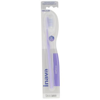 Brosse &agrave; dents Ortho-X M&eacute;dium Inava - 1 brosse &agrave; dents