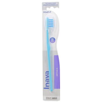 Brosse &agrave; dents Souple 20/100 Ortho-X Inava - couleur bleu