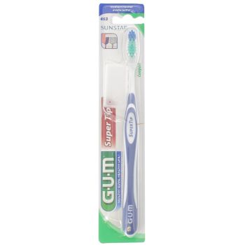 Brosse &agrave; dents SuperTip M&eacute;dium 463 GUM - 1 brosse &agrave; dents de couleur verte