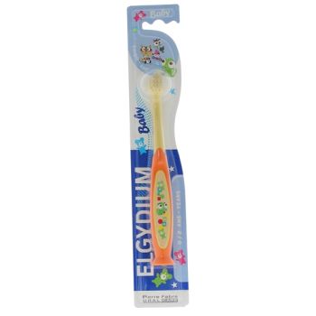 Brosse &agrave; dents souple baby 0-2 ans Elgydium - une brosse &agrave; dents