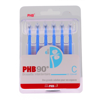 Brossettes interdentaires Phb 90&deg; C 1.3 Crinex - lot de 6 brossettes