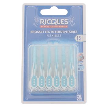 Brossettes interdentaires flexibles taile S Ricqles - boite de 30 unit&eacute;s
