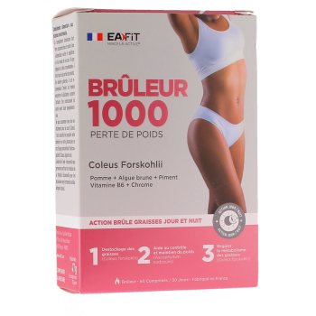 Br&ucirc;leur 1000 perte de poids Eafit - boite de 60 comprim&eacute;s