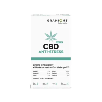 CBD Anti-stress Granions - boite de 30 comprim&eacute;s
