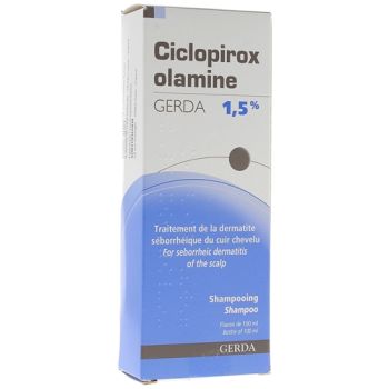 Ciclopirox olamine 1,5% shampooing Gerda - flacon de 100ml