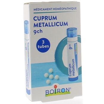 CUPRUM METALLICUM 9CH granules Boiron - 3 tubes de 4g