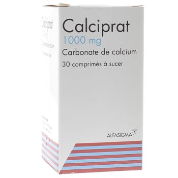 Calciprat 1000mg comprim&eacute; &agrave; sucer - bo&icirc;te de 30 comprim&eacute;s
