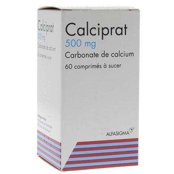 Calciprat 500mg comprim&eacute; &agrave; sucer - bo&icirc;te de 60 comprim&eacute;s